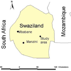 Map-showing-the-location-of-Swaziland-major-towns-and-the-study-area